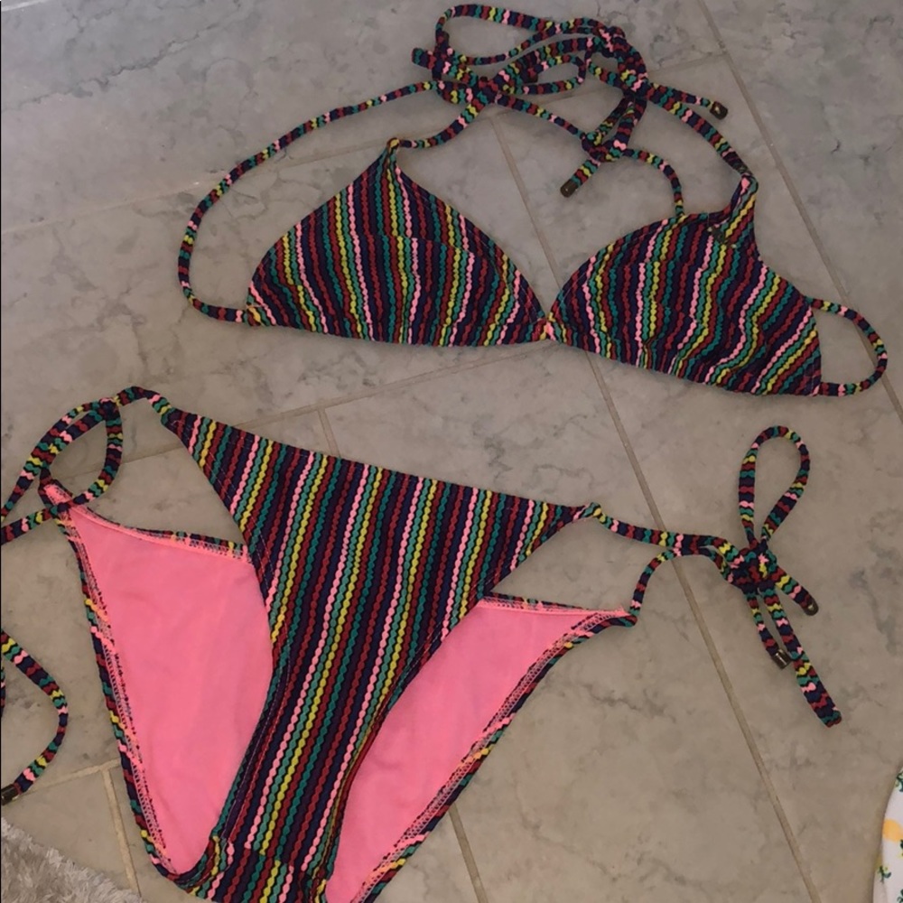 Multicolor Roxy Bikini Set